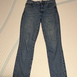 Madewell high rise slim boy jean.  Excellent condition